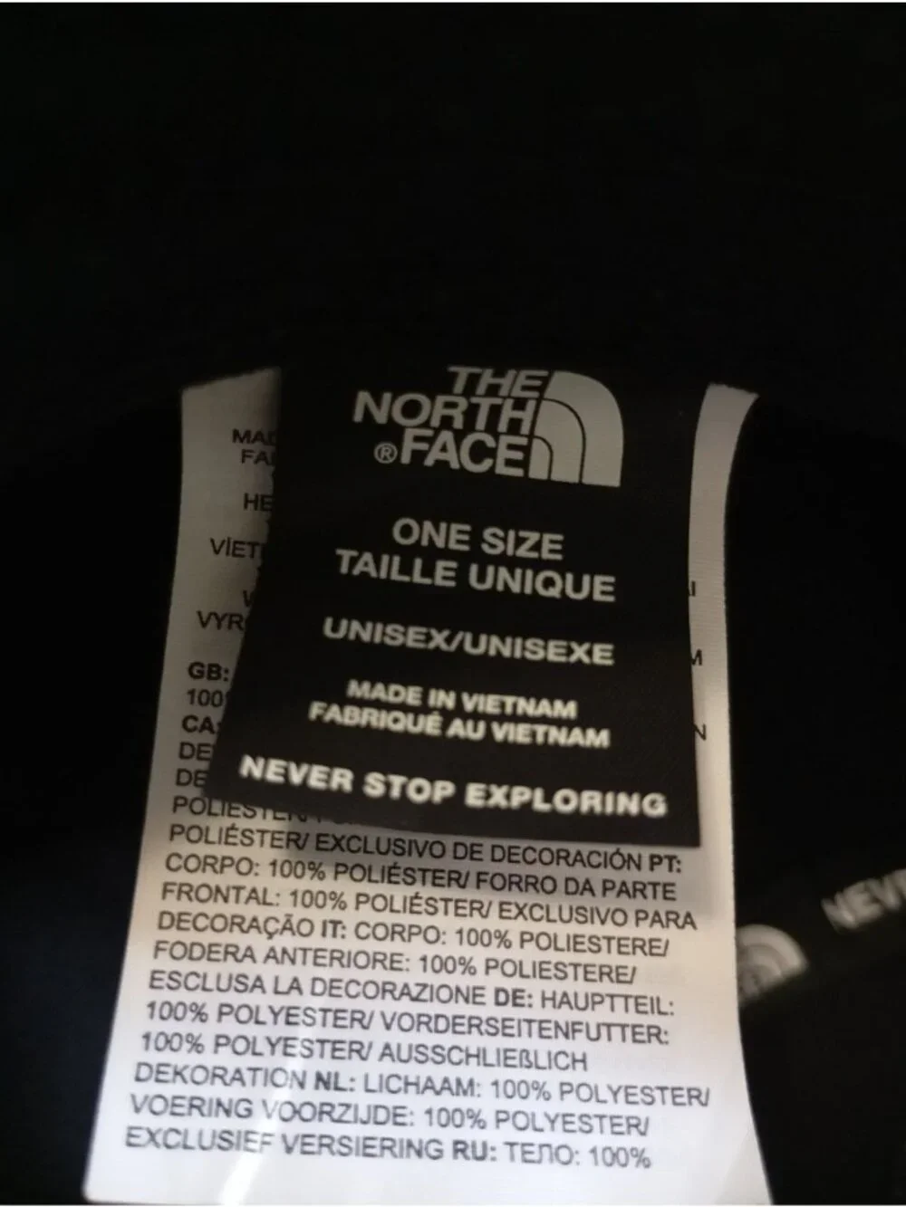 The North Face Cap Black Unisex Adjustable Strapback Hat One Size